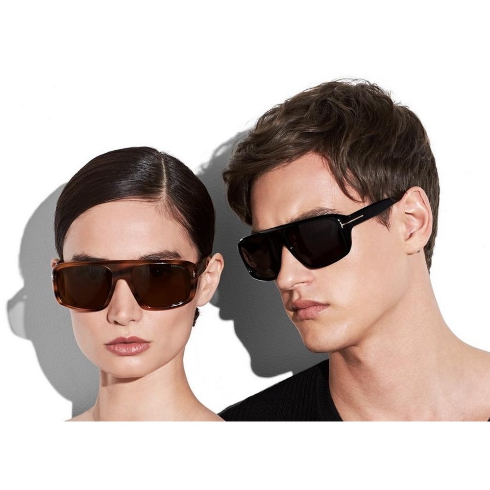 New TOM FORD Duke Square Light Havana Sunglasses - Picture 4 of 16